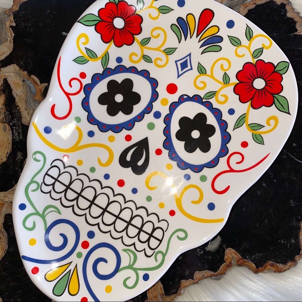 Day of the Dead Dia de los Muertos Ceramic Plate